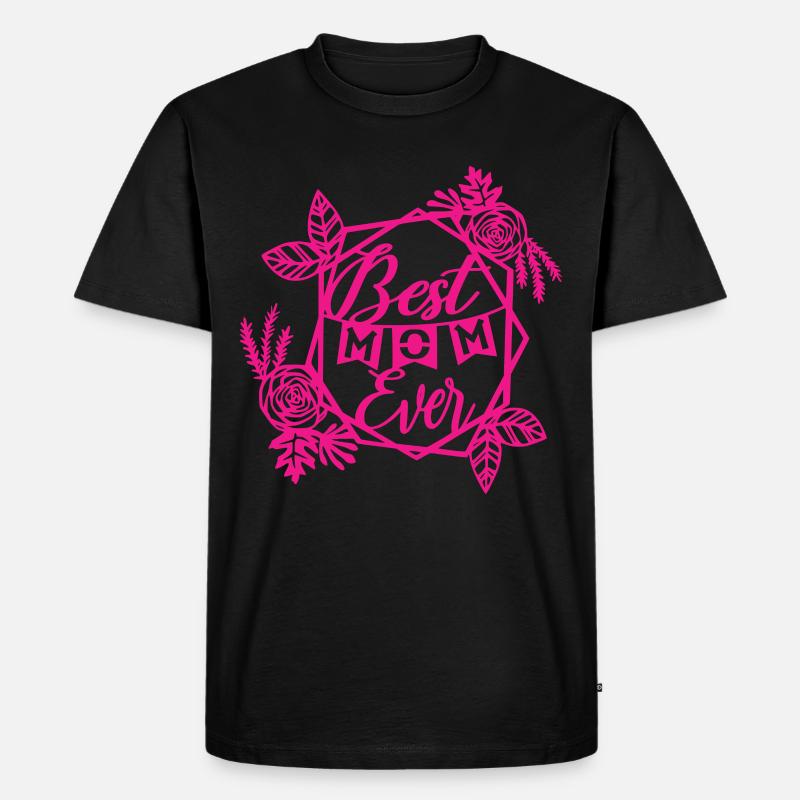 Best Mom Ever - Männer Premium Bio T-Shirt - Schwarz