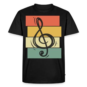 Sinfonie Orchester Musiknote Konzert Instrument - Männer Premium Bio T-Shirt - Schwarz - Vorne - Nico (187cm)