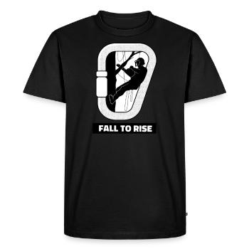 Arbre grimpeur arboriculteur arboriculteur - T-shirt Premium bio Homme - noir - Devant - Nico (187cm)