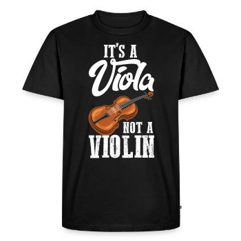 Viola PAS un instrument de musique violon - T-shirt Premium bio Homme - noir - Devant - Nico (187cm)