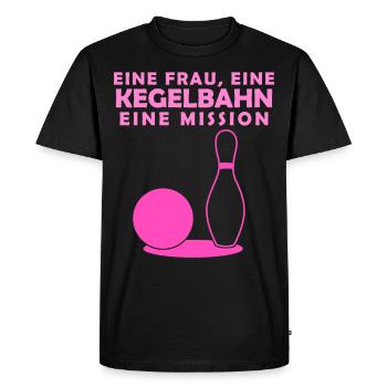 Kegeln - lustiger Kegler Frauen Spruch - Männer Premium Bio T-Shirt - Schwarz - Vorne - Nico (187cm)