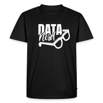 Data Nerd Numbers Numbers Funny Data Analyst - T-shirt Premium bio Homme - noir - Devant - Nico (187cm)