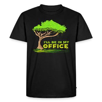 Arbre grimpeur arboriculteur arboriculteur - T-shirt Premium bio Homme - noir - Devant - Nico (187cm)