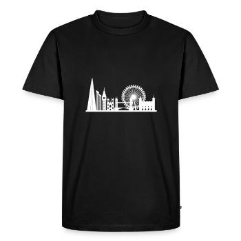 London skyline - Men's Premium Organic T-Shirt - black - Front - Nico (187cm)