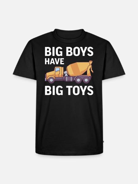 Cementblander byggeplads lastbilchauffør beton gave - Herre Premium økologisk T-shirt - sort