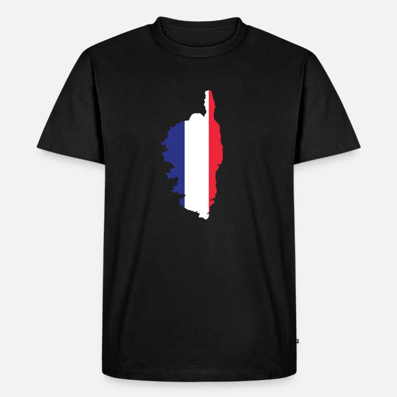 Korsika - Männer Premium Bio T-Shirt - Schwarz