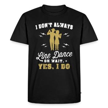 Linedance Western Riverdance Danser idée cadeau - T-shirt Premium bio Homme - noir - Devant - Nico (187cm)