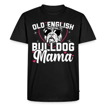 Old English Bulldog Mama propriétaire de chien cadeau - T-shirt Premium bio Homme - noir - Devant - Nico (187cm)