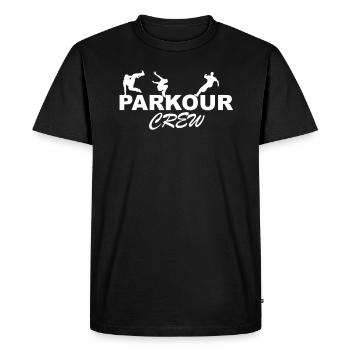 Parkour Crew Parkour Runner Parkour Runner - Men's Premium Organic T-Shirt - black - Front - Nico (187cm)