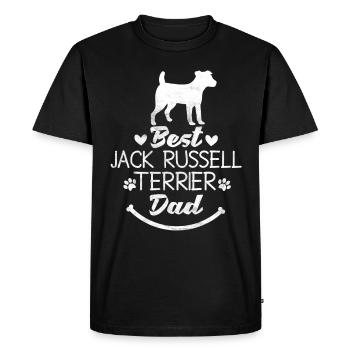 Jack Russel Terrier - T-shirt Premium bio Homme - noir - Devant - Nico (187cm)
