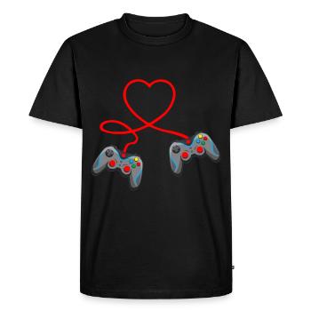Jeu de jeu vidéo contrôleur de la vidéo cadeau de jeu de jeu - T-shirt Premium bio Homme - noir - Devant - Nico (187cm)
