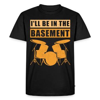 Drums Drummer Drummer Gift - Men's Premium Organic T-Shirt - black - Front - Nico (187cm)