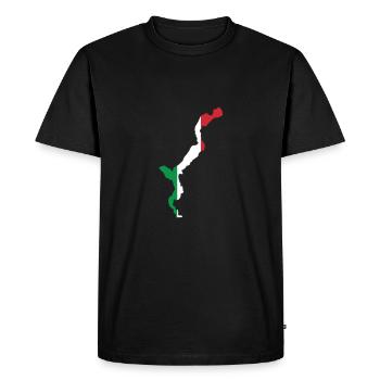 Lac Majeur Italie - T-shirt Premium bio Homme - noir - Devant - Nico (187cm)