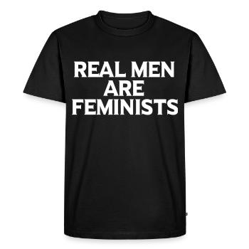 Féministe féministe cadeau feminist - T-shirt Premium bio Homme - noir - Devant - Nico (187cm)