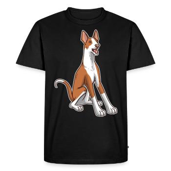 Podenco chien idée cadeau - T-shirt Premium bio Homme - noir - Devant - Nico (187cm)
