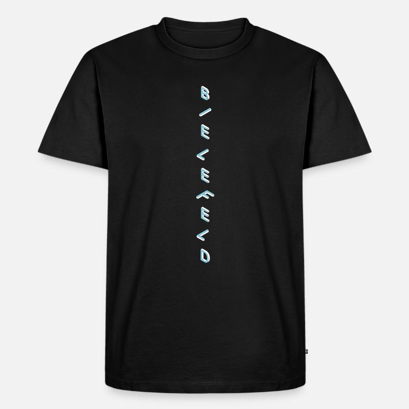 Bielefeld - Männer Premium Bio T-Shirt - Schwarz