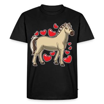 Fjordpferd Cadeau - T-shirt Premium bio Homme - noir - Devant - Nico (187cm)