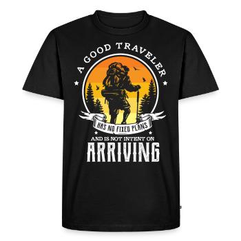 Backpacking Gifts for a Backpacker - Men's Premium Organic T-Shirt - black - Front - Nico (187cm)