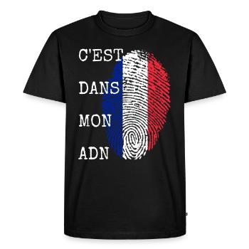C’est dans mon cadeau d’ADN France - T-shirt Premium bio Homme - noir - Devant - Nico (187cm)