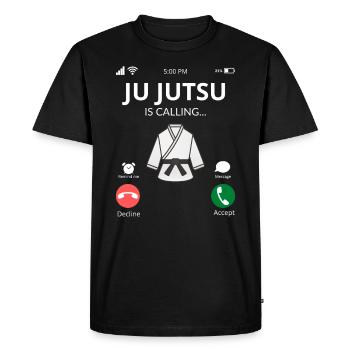 Ju Jutsu - Gift Ideas Martial Arts - Men's Premium Organic T-Shirt - black - Front - Nico (187cm)