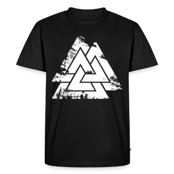 Vikings Nordiques Rune Vikings Walhalla Vikings - T-shirt Premium bio Homme - noir - Devant - Nico (187cm)
