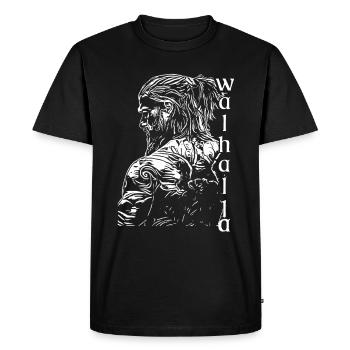 Vikings Nordiques Rune Vikings Walhalla Vikings - T-shirt Premium bio Homme - noir - Devant - Nico (187cm)