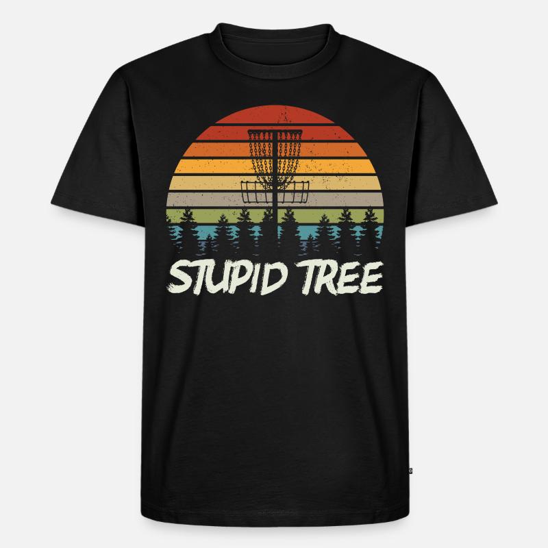 Disc Golf | Discgolf Discgolfspieler Geschenk - Männer Premium Bio T-Shirt - Schwarz