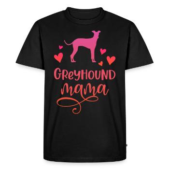 Greyhound Mama Dog Mum Greyhounds - T-shirt Premium bio Homme - noir - Devant - Nico (187cm)