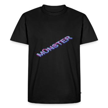 Münster - T-shirt Premium bio Homme - noir - Devant - Nico (187cm)