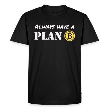Bitcoin Trader un plan B ont Cryptowährung - T-shirt Premium bio Homme - noir - Devant - Nico (187cm)