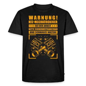 Mécaniciens automobiles | Mécanicien automobile professionnel cadeau - T-shirt Premium bio Homme - noir - Devant - Nico (187cm)