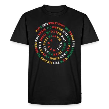 Des leaders afro-américains de rêve - T-shirt Premium bio Homme - noir - Devant - Nico (187cm)