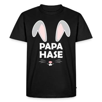 Dad Easter Easter Partner Look Easter - Men's Premium Organic T-Shirt - black - Front - Nico (187cm)