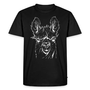 Llama retro cadeau de chemise alpaga - T-shirt Premium bio Homme - noir - Devant - Nico (187cm)