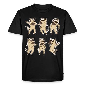 Fjord Horse Horse Fan Gift - Men's Premium Organic T-Shirt - black - Front - Nico (187cm)