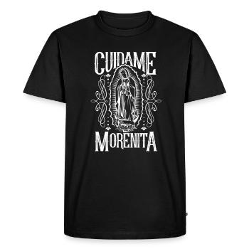 Virgin Our Lady of Guadalupe - T-shirt Premium bio Homme - noir - Devant - Nico (187cm)