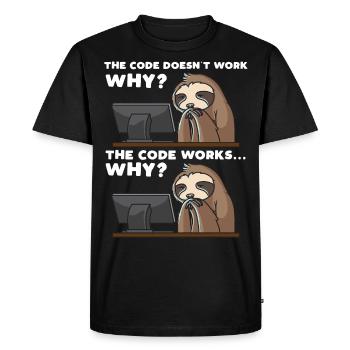 Computer scientist programmer computer funny - Men's Premium Organic T-Shirt - black - Front - Nico (187cm)