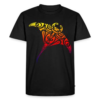 Stingray Tattoo Rays Marine Animals - Men's Premium Organic T-Shirt - black - Front - Nico (187cm)