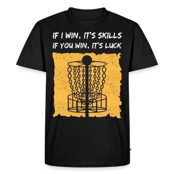 Disc Golf Discgolf Discgolf Cadeau - T-shirt Premium bio Homme - noir - Devant - Nico (187cm)