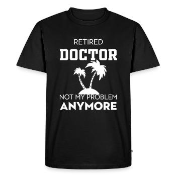No longer my problem - Men's Premium Organic T-Shirt - black - Front - Nico (187cm)