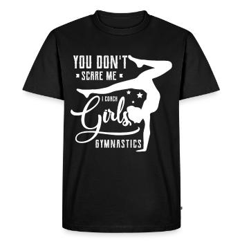 Conception acrobatique pour un fan de gymnastique - T-shirt Premium bio Homme - noir - Devant - Nico (187cm)
