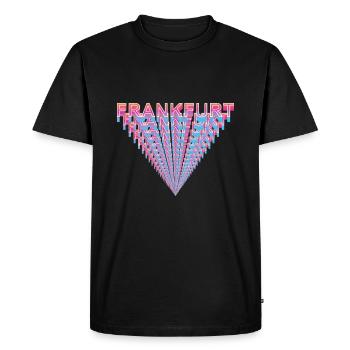 Francfort-sur-le-Main - T-shirt Premium bio Homme - noir - Devant - Nico (187cm)