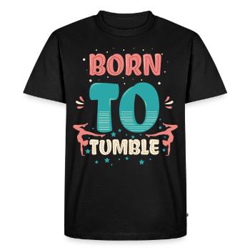 Conception acrobatique pour un fan de gymnastique - T-shirt Premium bio Homme - noir - Devant - Nico (187cm)
