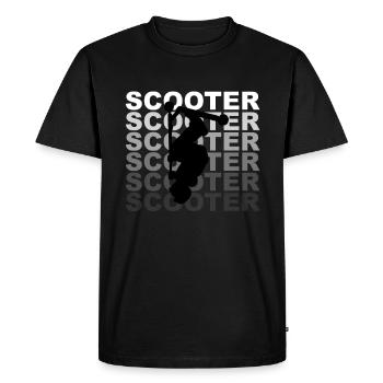 Cascade scooter scooter tour de passe Scooter Backflip - T-shirt Premium bio Homme - noir - Devant - Nico (187cm)