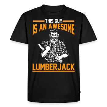 Lumberjack lumberjack lumberjacks - Men's Premium Organic T-Shirt - black - Front - Nico (187cm)