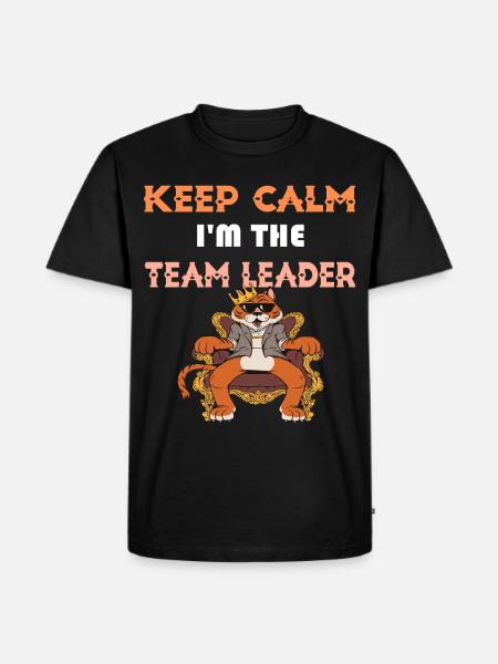 Teamleader Group Leader - Men's Premium Organic T-Shirt - black