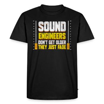Techniciens du son Don’t Get Older - Sontechnik - T-shirt Premium bio Homme - noir - Devant - Nico (187cm)