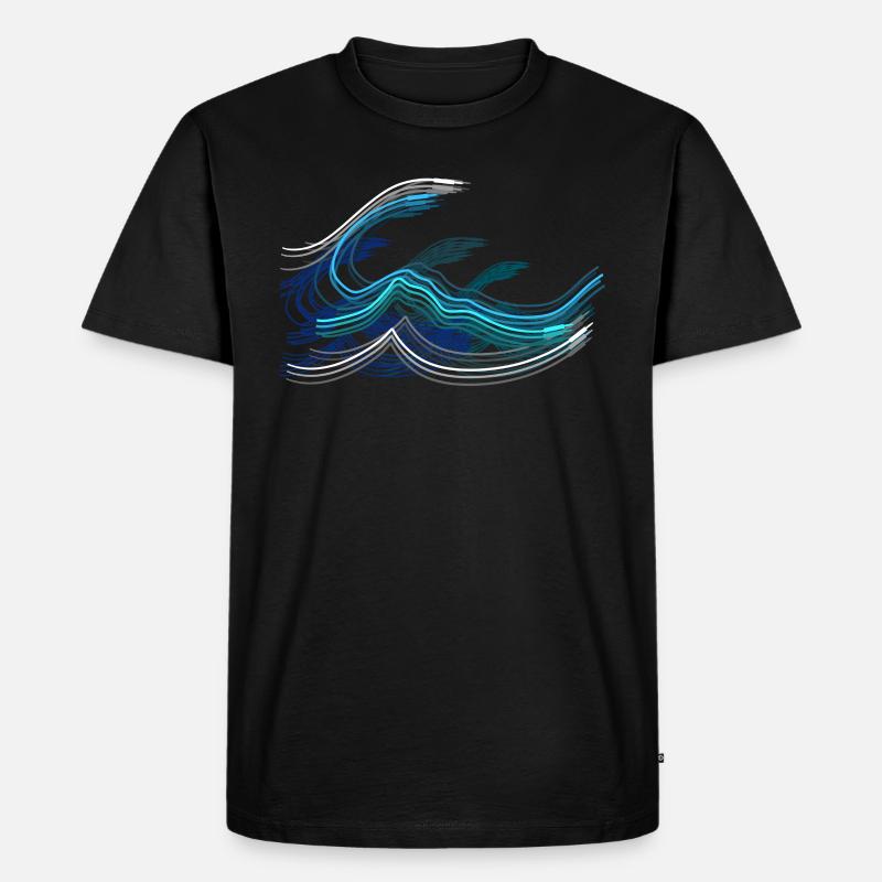 Aux Wellen Tontechniker & Tontechnik Geschenk - Männer Premium Bio T-Shirt - Schwarz