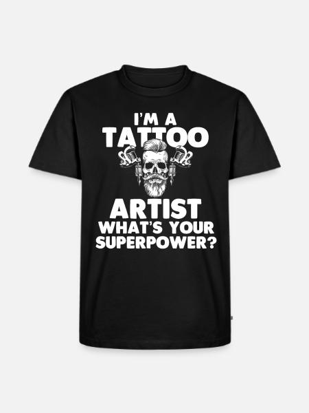 Tattoo Artist Inked - Men's Premium Organic T-Shirt - black