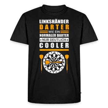Dart | Darten Darts Darter Dartspieler Geschenk - Männer Premium Bio T-Shirt - Schwarz - Vorne - Nico (187cm)